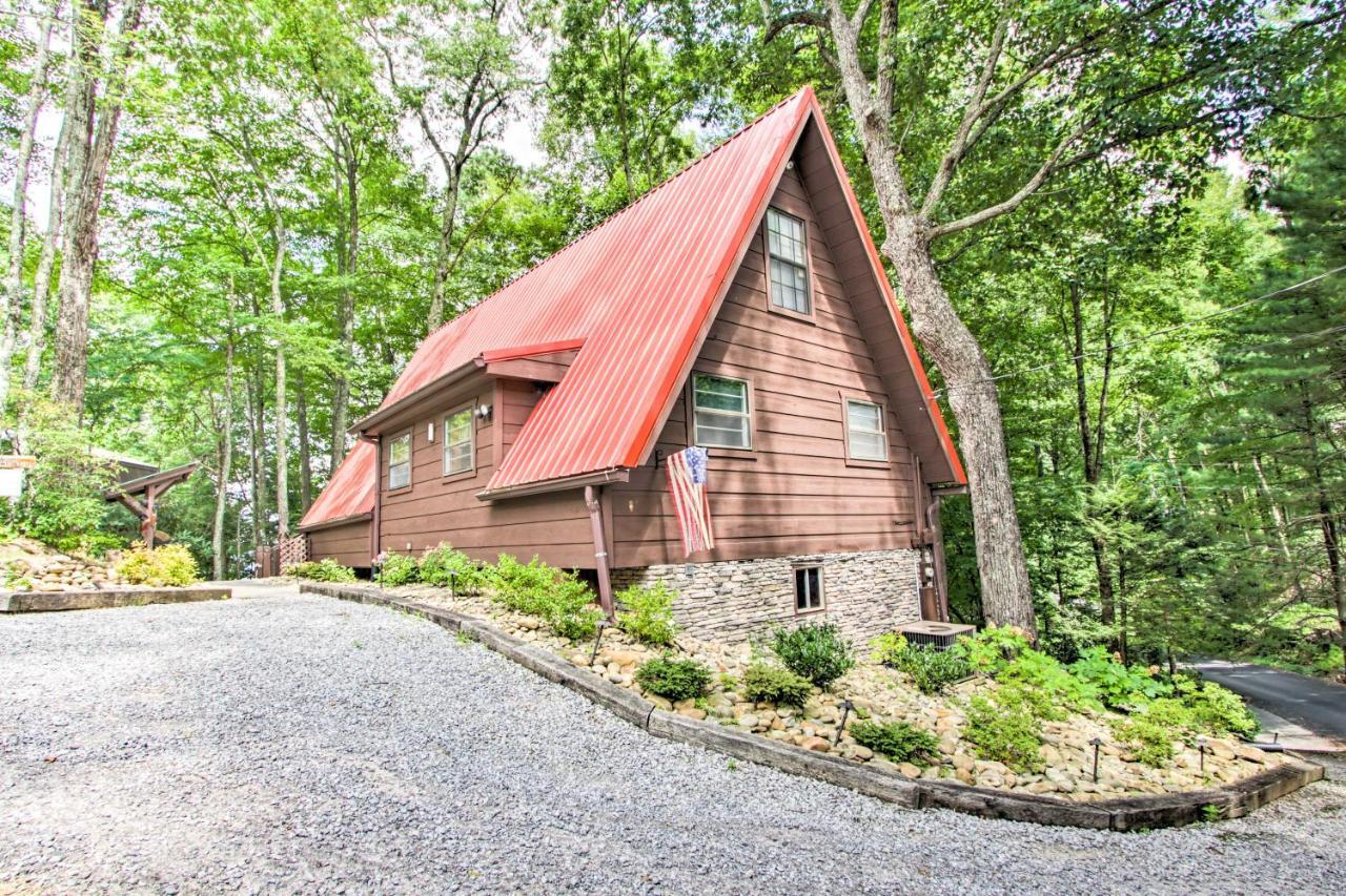 A-Frame Cabin With Hot Tub Less Than 1 Mi To Ober Gatlinburg Villa Exterior foto
