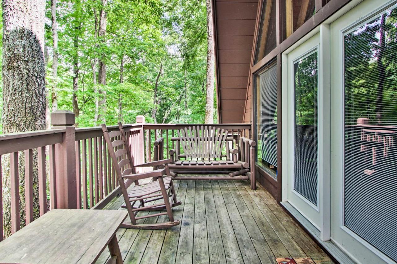 A-Frame Cabin With Hot Tub Less Than 1 Mi To Ober Gatlinburg Villa Exterior foto